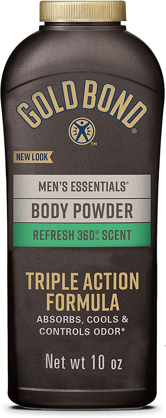Men's Talc-Free Body Powder with Refresh 360 Scent - 10 Oz. Moisture & Odor Control