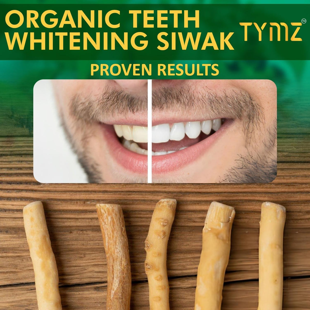 Natural Miswak Teeth Sticks Pack of 6 – Eco-Friendly Traditional Oral Care
