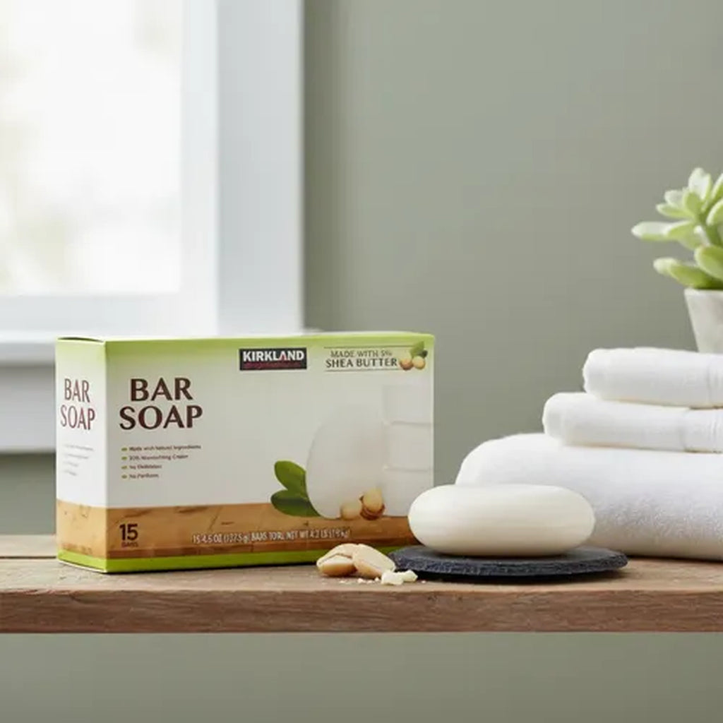 Shea Butter Bar Soap 15-Pack - Moisturizing Plant-Based Skin Care