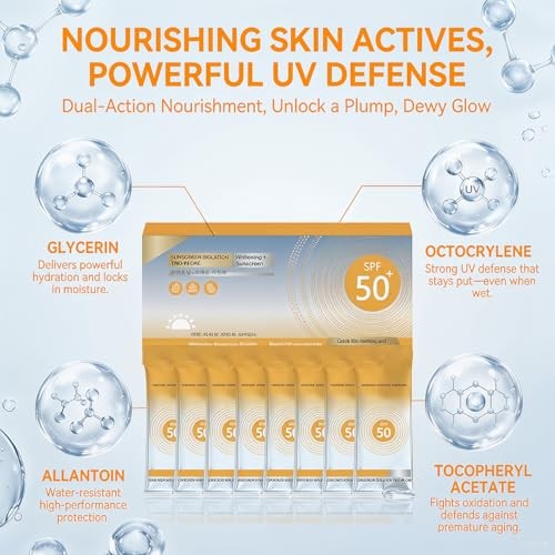 Mini Waterproof Sunscreen Pack - 50 Single-Use Travel-Size Lotion