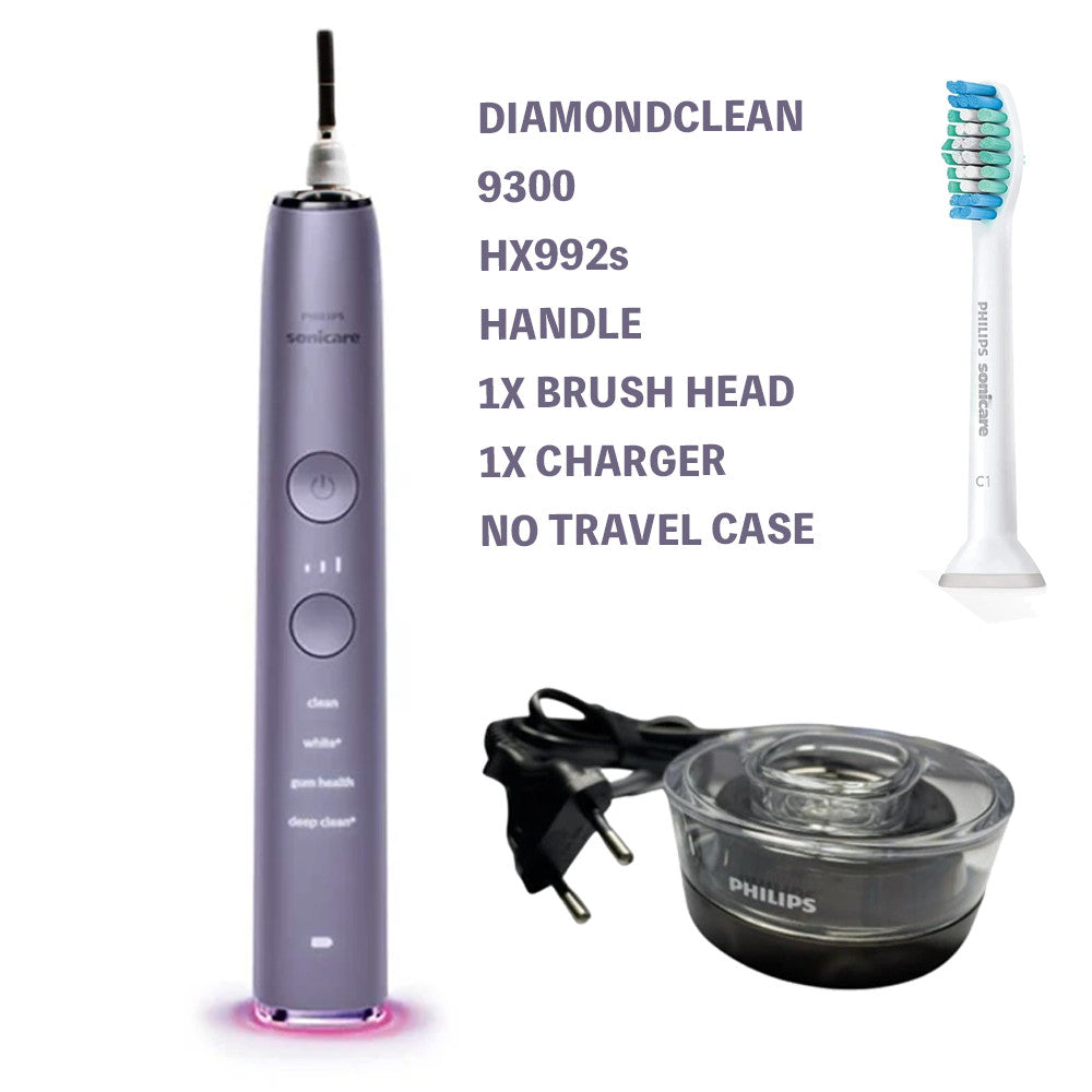 Electric Toothbrush Charger & Head Set for Sonicare 9300 - Grey