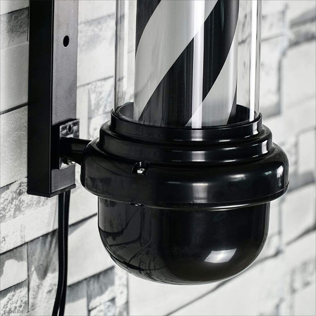 Outdoor Rotating LED Barber Pole Sign for Hair Salon Shop Exterior Light