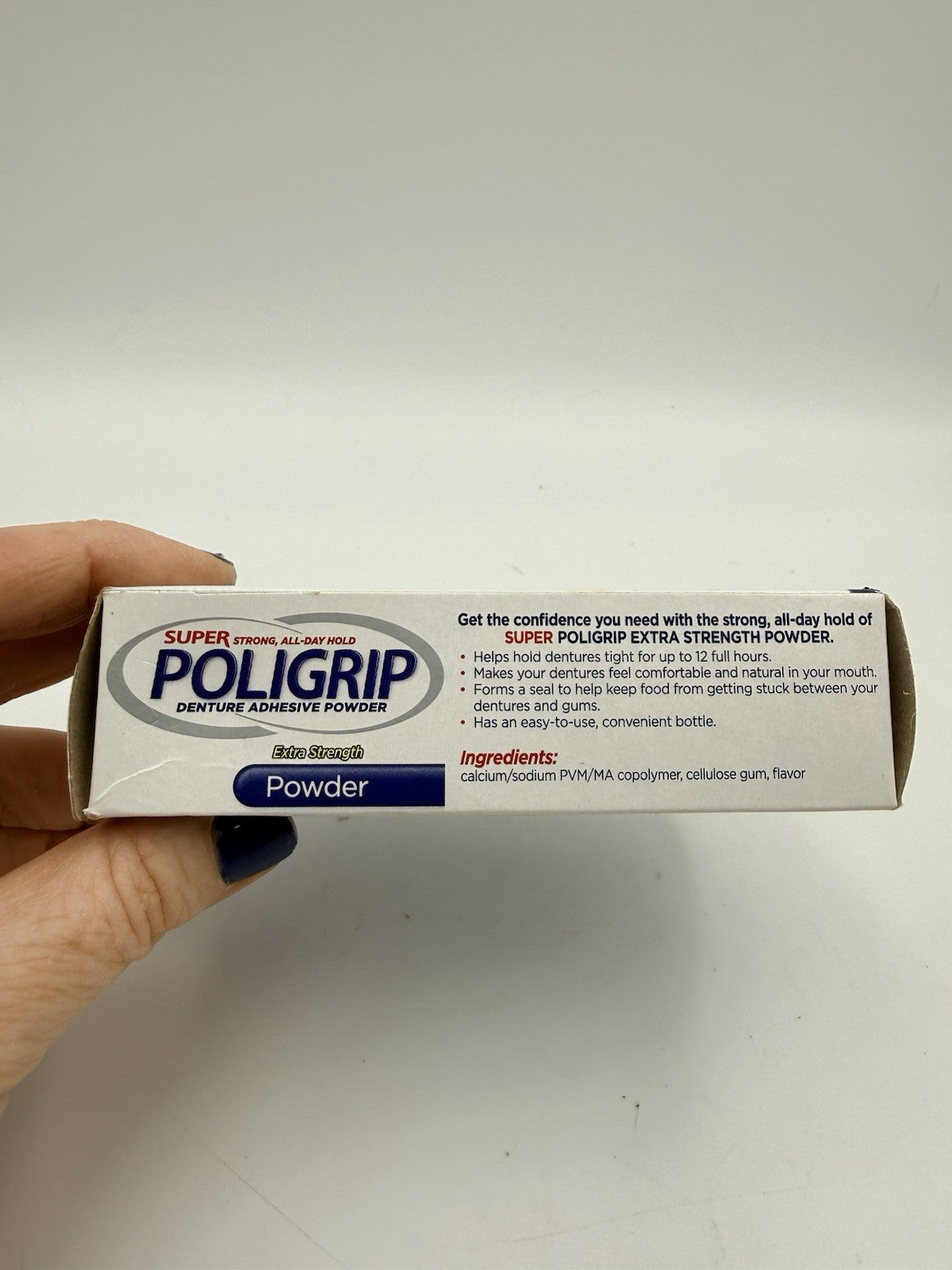 Poligrip Super PoliGrip Denture Powder 12-Hour Hold 1.6oz