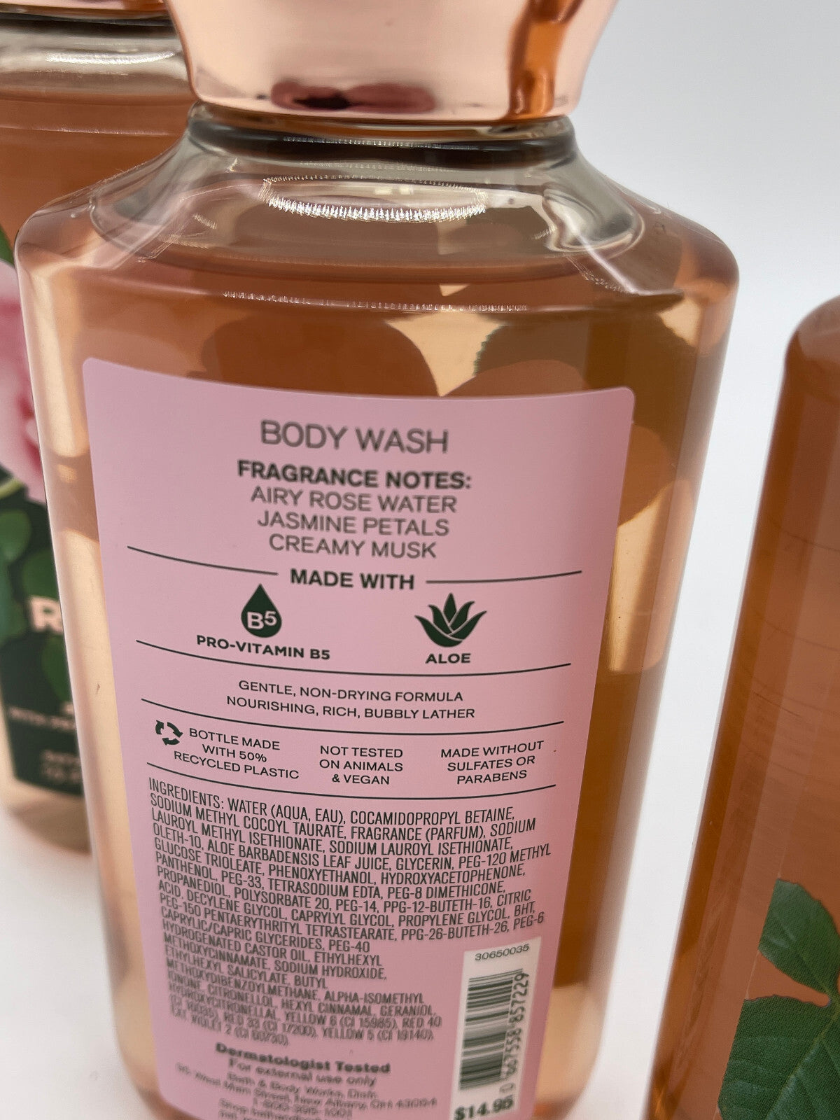 Rose Body Wash Set - 3 Pack, 10 fl oz Each, Bath & Body Works