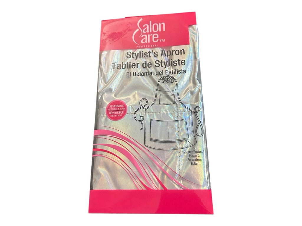 Reversible Stylist Apron Salon Hairdressing Protective Workwear Black & Platinum