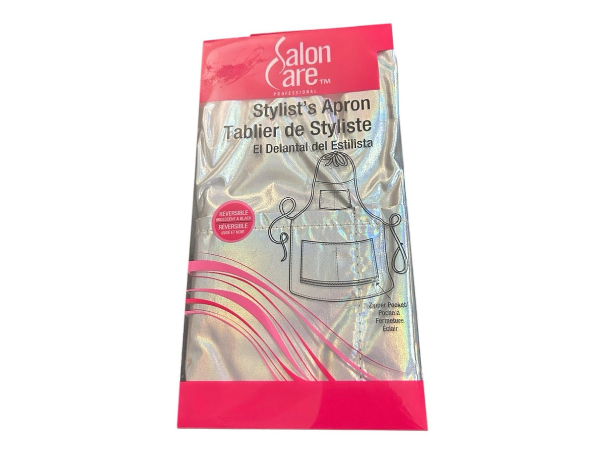 Reversible Stylist Apron Salon Hairdressing Protective Workwear Black & Platinum