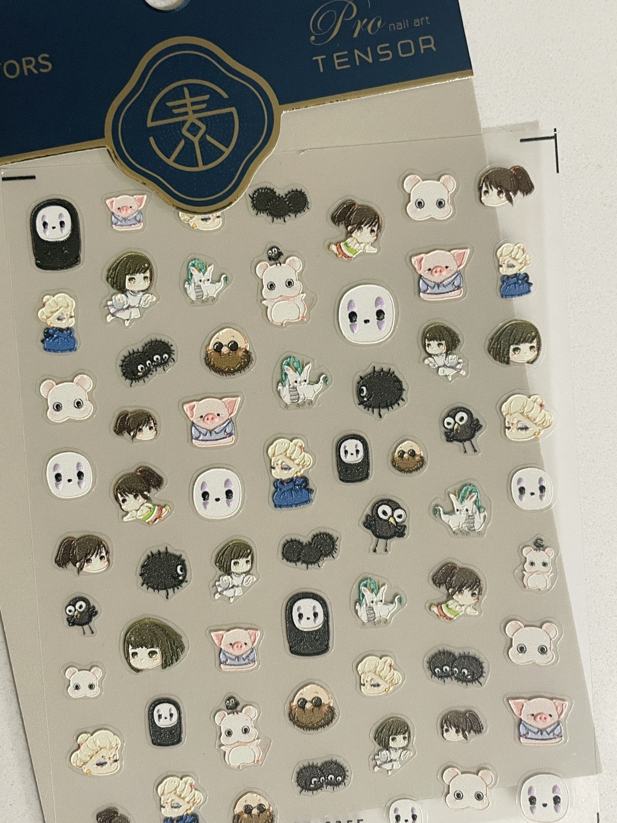 Ghibli 5D Anime Nail Stickers - Water-Resistant Nail Decals for Nail Art