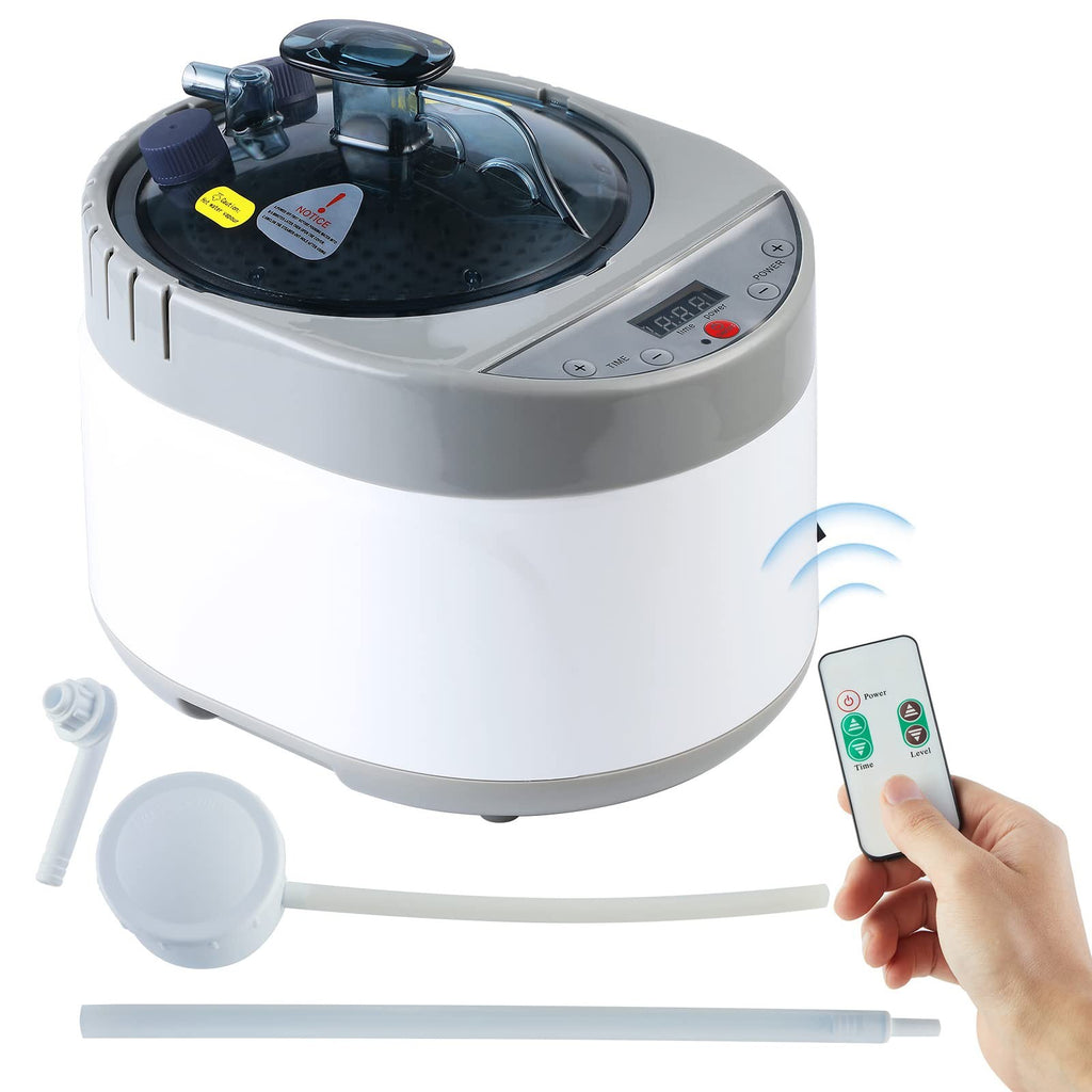 4L Portable Sauna Steamer Pot with Remote Control for Home Spa & Detox