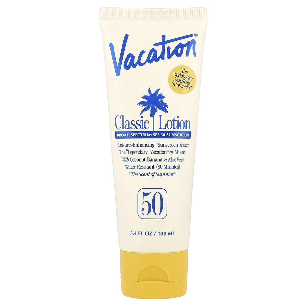 SPF 50 Sunscreen Lotion Water Resistant 3.4 fl oz - Vacation