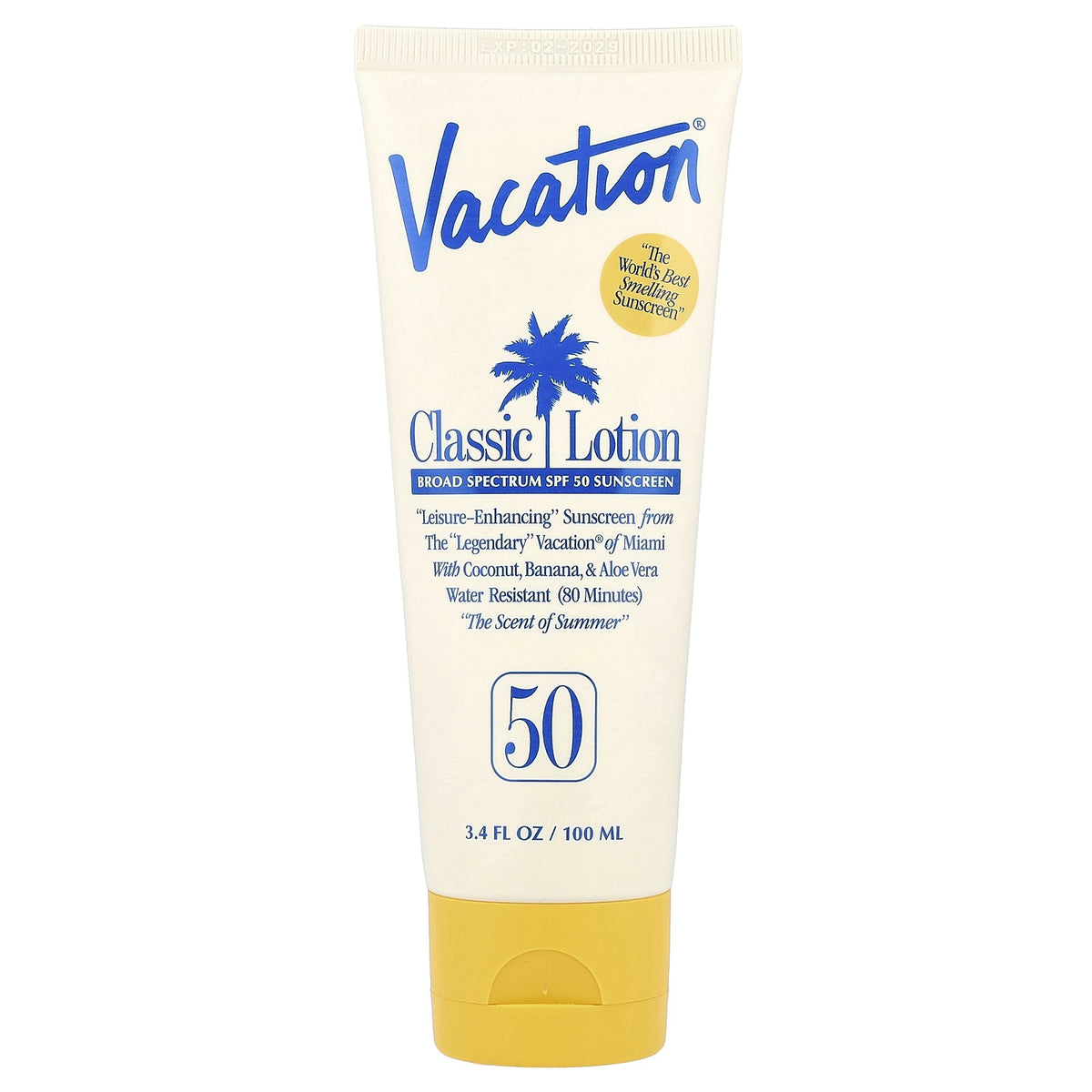 SPF 50 Sunscreen Lotion Water Resistant 3.4 fl oz - Vacation