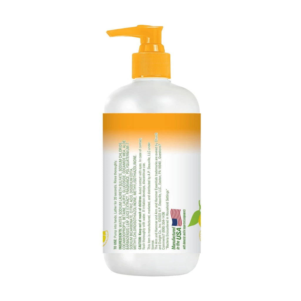 Liquid Hand Soap with Lemon - 14oz, Pack of 3, Bacteria-Free & Vegan