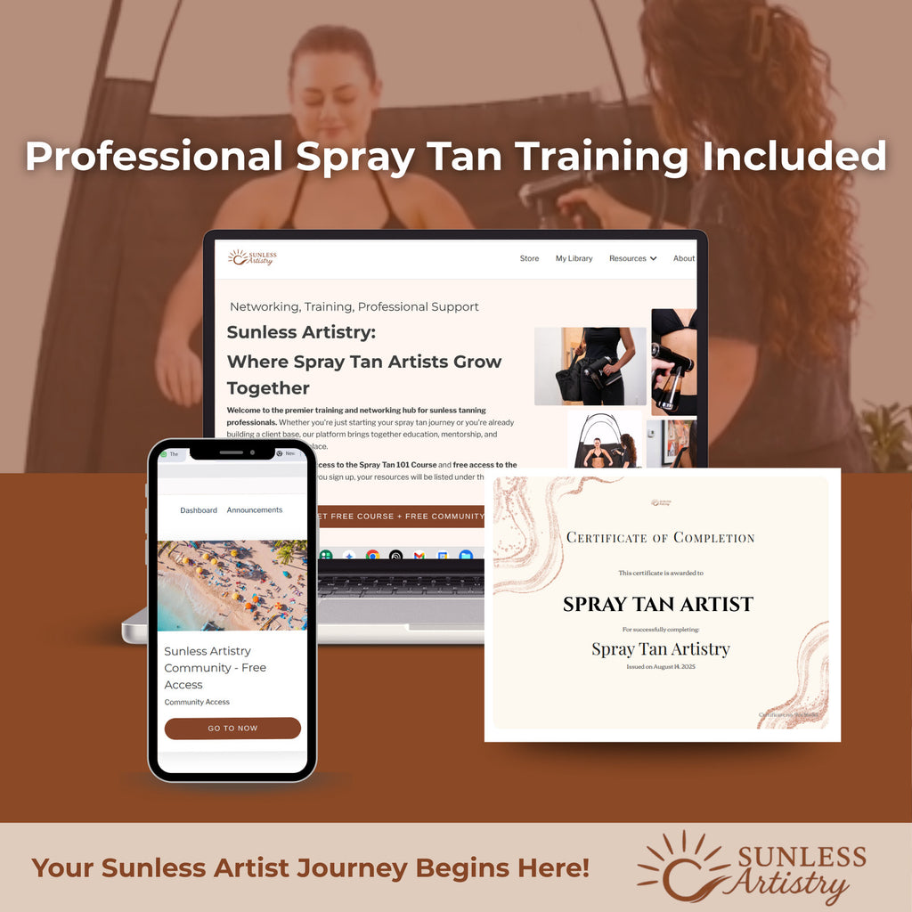 Professional Spray Tan Machine with Light HVLP Tanning System for Salons