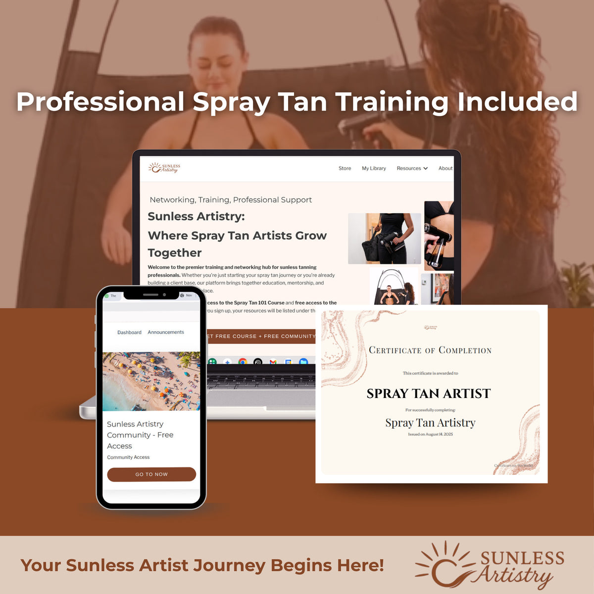 Professional Spray Tan Machine with Light HVLP Tanning System for Salons