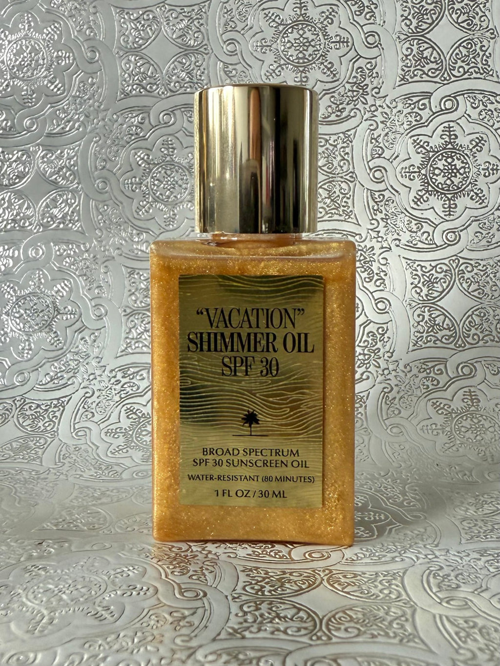 Vacation Shimmer Oil SPF 30 Sunscreen with Travel Size - Body Moisturizer