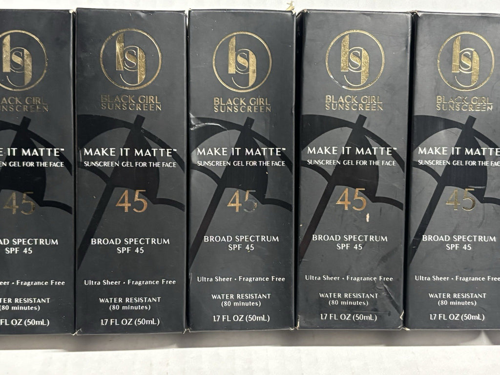 Black Girl Sunscreen Matte SPF 45 Sunscreen - 7 Pack, 1.7oz each