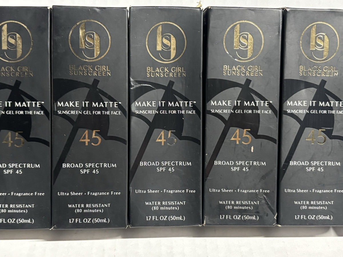 Black Girl Sunscreen Matte SPF 45 Sunscreen - 7 Pack, 1.7oz each