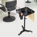 Adjustable Hairdressing Trolley with 2 Bowls for Salon & Barbershop