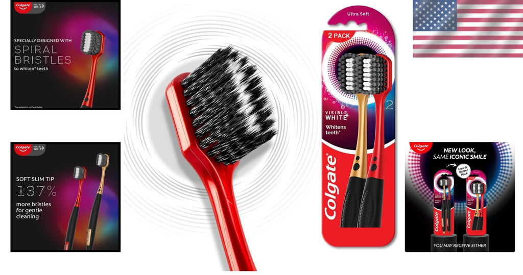 Manual Toothbrush Set for Adults - Whitening & Gentle Cleaning, 2 Pcs