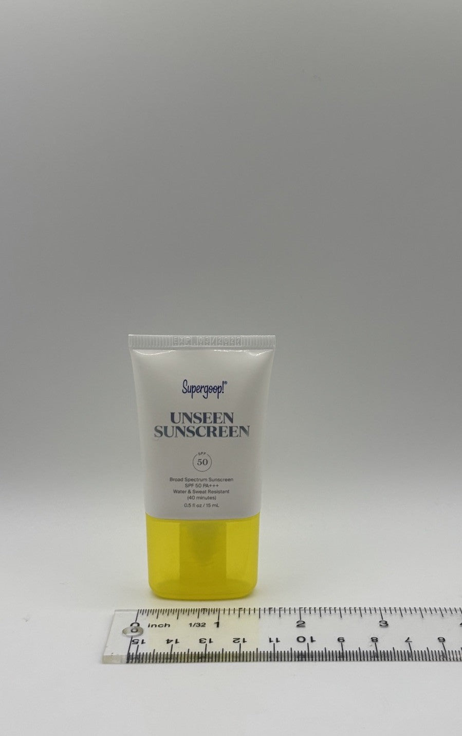 Supergoop Unseen Sunscreen SPF 50 Travel Size 15ml - Invisible, Hydrating & Broad Spectrum UV Protection