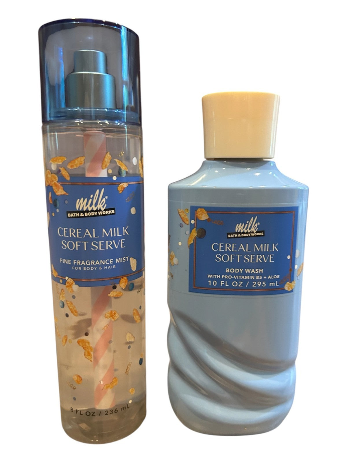 Bath & Body Works Cereal Milk Soft Serve Body Mist & Shower Gel Set