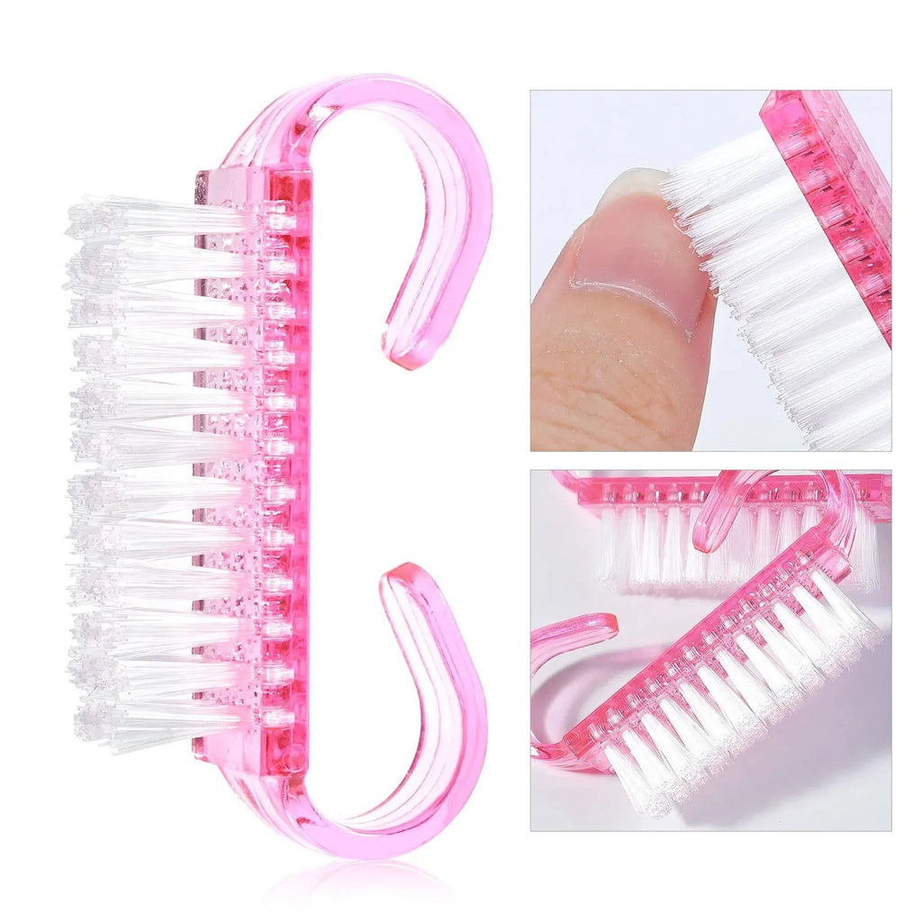 3PCS Nail Art Dust Remover Brushes Soft Manicure Cleaning Tools