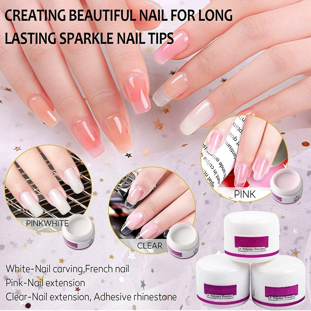 Professional Acrylic Nail Kit with Manicure Tools for Beginners