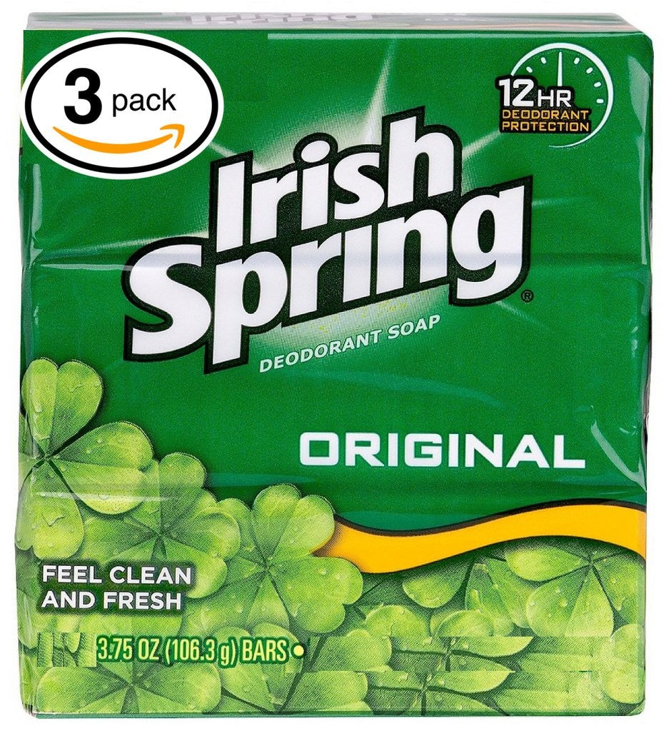 Irish Spring Original Scent Bar Soap Pack of 3 - Long-Lasting Freshness, 3.73 oz