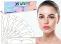 Eyebrow Measuring Ruler Sticker - 50pcs PMU Mapping Kit for Microblading