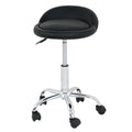 Adjustable Hydraulic Salon & Spa Stool with Swivel Casters - Black