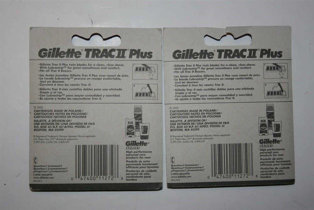 30 Gillette Trac II Plus Razor Blade Refills - Compatible with Trac II & More