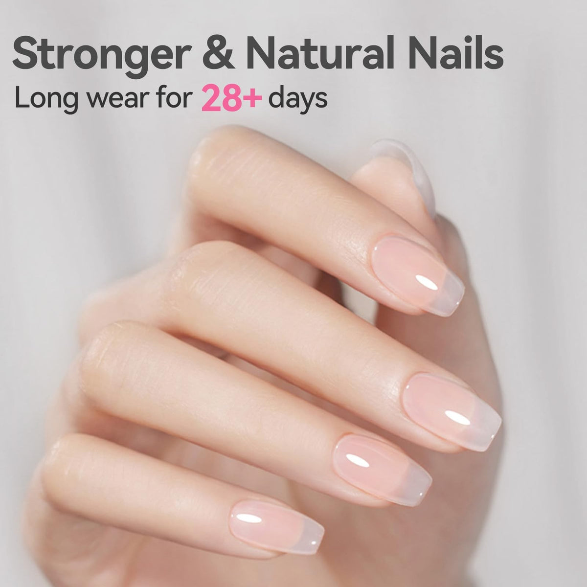 8-in-1 Clear Nail Builder Gel for Strengthening, Lengthening & Adhesion