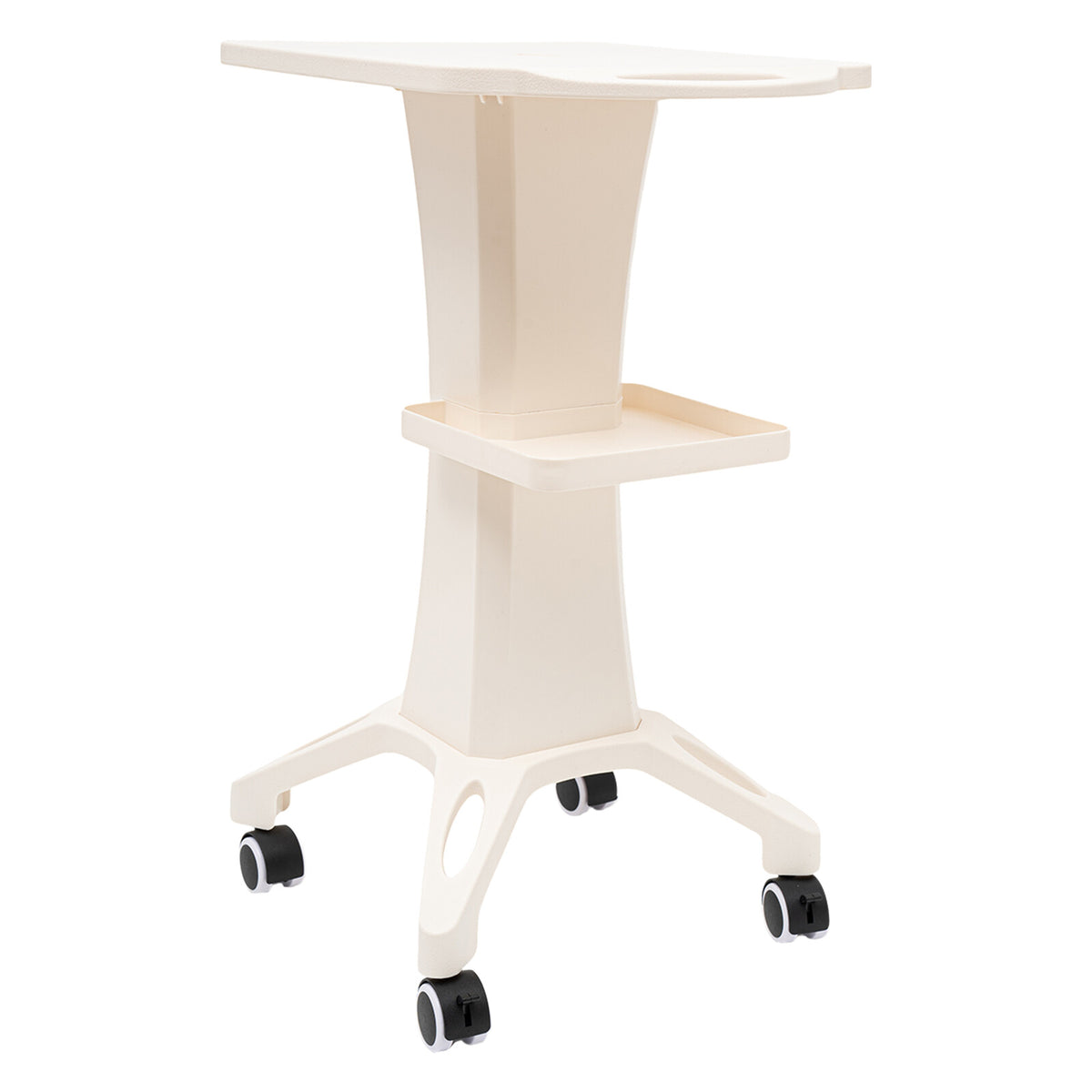 Beauty Salon Rolling Cart with 4 Wheels, Floor Standing Instrument Storage