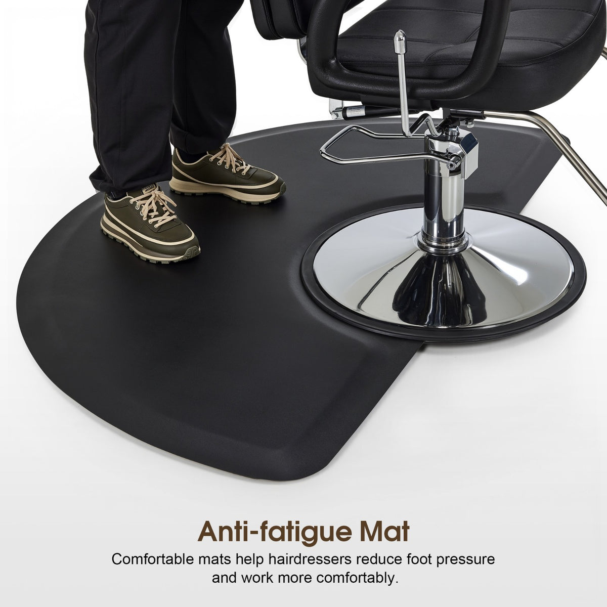 Salon Anti-Fatigue Floor Mat 3'x5' for Barber Chairs & Workstations