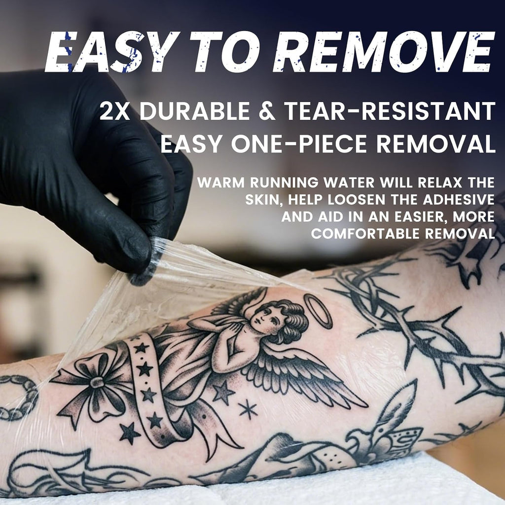 Tattoo Aftercare Bandages, 6" x 4.4 Yd Waterproof Transparent Film