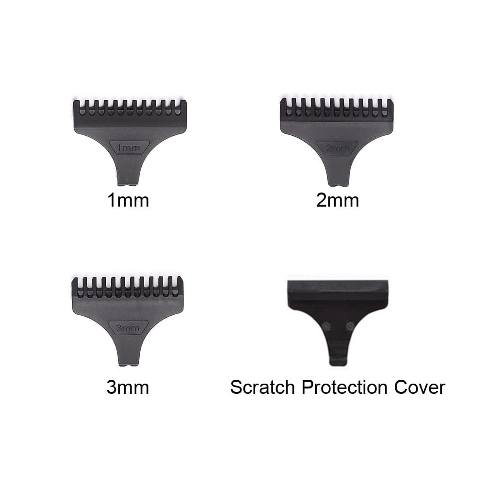 8 Pack Hair Clipper Guide Comb Set with 1mm, 2mm, 3mm Lengths and Protection Guard