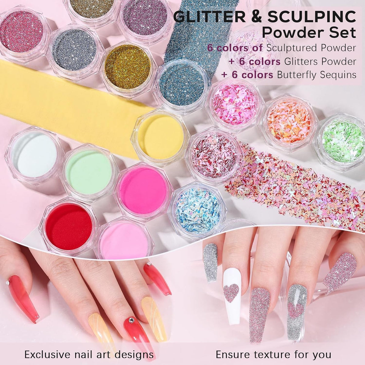 Professional Acrylic Nail Kit with UV Lamp & Tools for Beginners