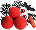 Halloween Bath Bombs Set of 3 Red Spooky Themed Bath Additives for Halloween Decor