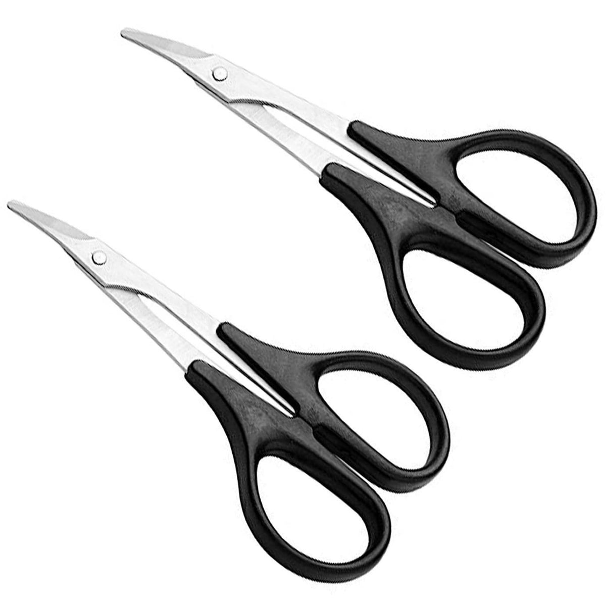 RC Car Body Trimming Scissors, Curved Blades for RC Models - Pack of 2