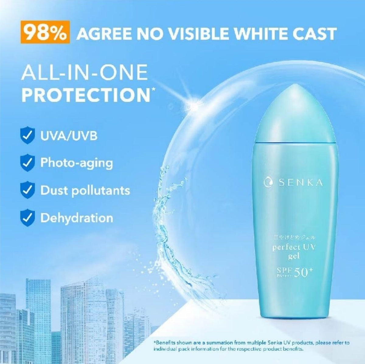 Sunscreen Lotion SPF50+ Water and Sweat Resistant 40ml - Outdoor UV Protection