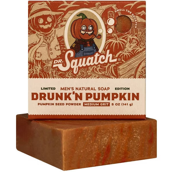 Dr. Squatch Limited Edition Pumpkin Soap Pack - Fall Natural Shower Bar