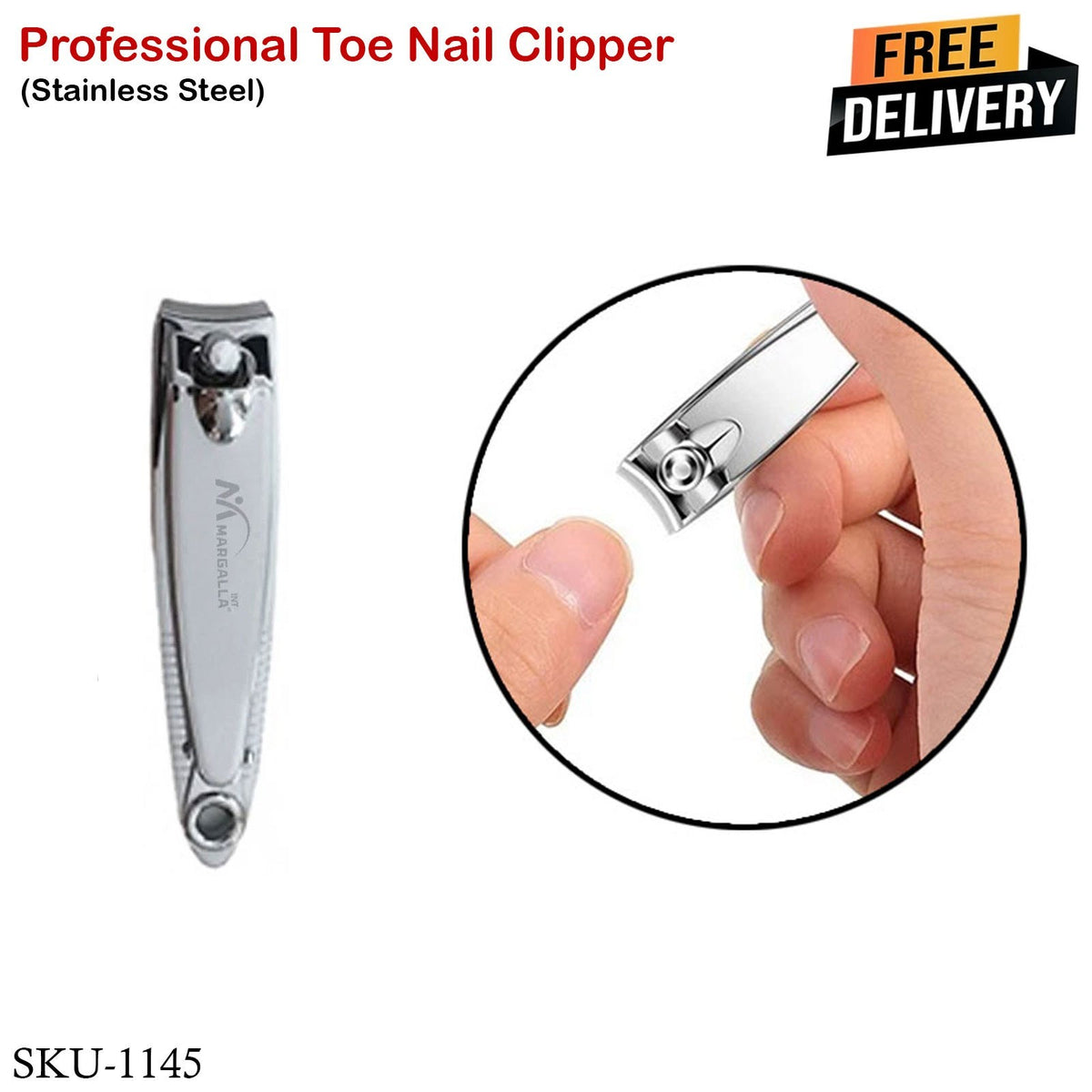 Professional Stainless Steel Nail Clippers & Nail File Set
