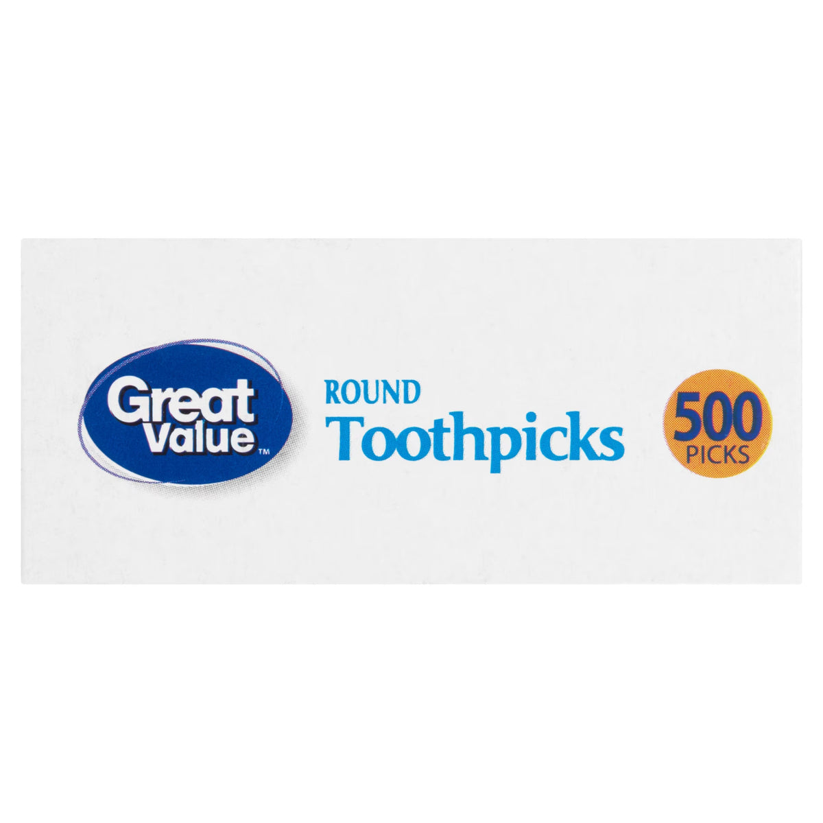Disposable Wooden Toothpicks Pack of 500 - Kitchen & Party Use