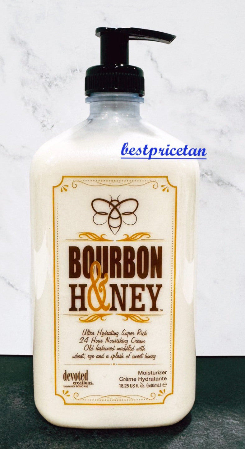 Ultra Hydrating Bourbon & Honey Body Moisturizer 18.25oz - Deeply Nourishing Cream for Dry Skin