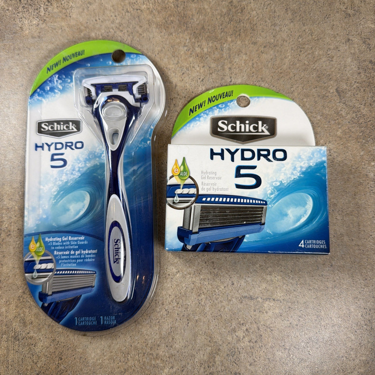 Schick Hydro 5 Hydrate Razor Blade Refills + Handle