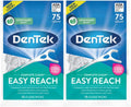Dental Floss Picks Complete Clean 75 Count Pack of 2 - Easy Reach Back Teeth