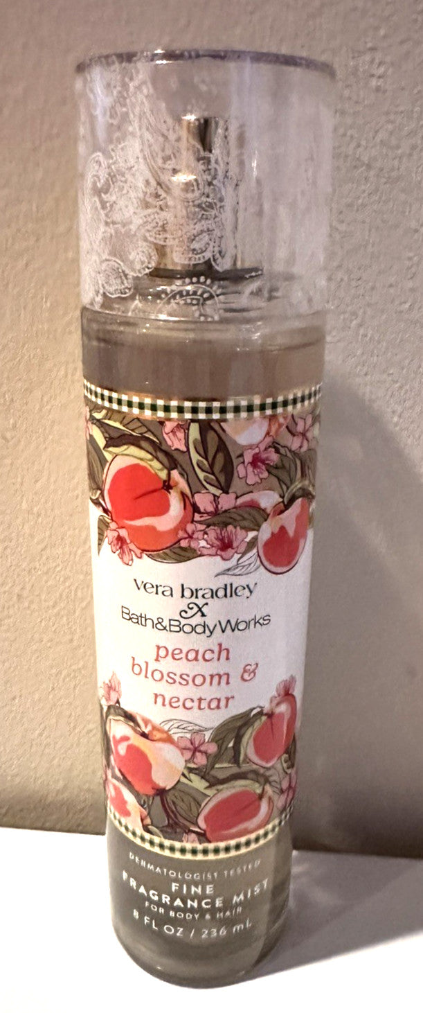 Body Mist Spray 8 oz Peach Blossom & Nectar - Fresh Fragrance