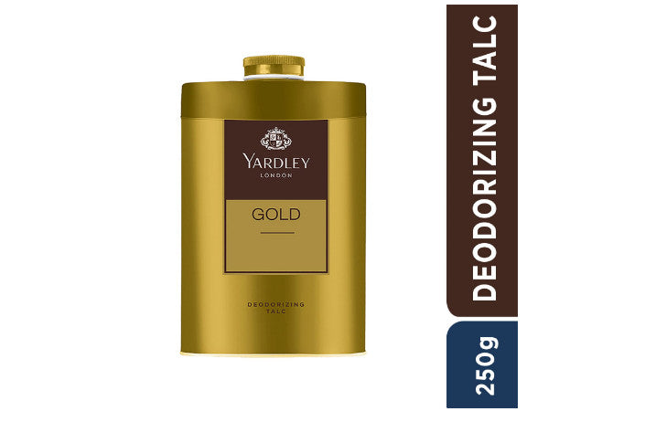 Gold Yardley London Perfumed Talc for Men & Women - Soft, Fragrant, Alcohol-Free, 8.8 oz