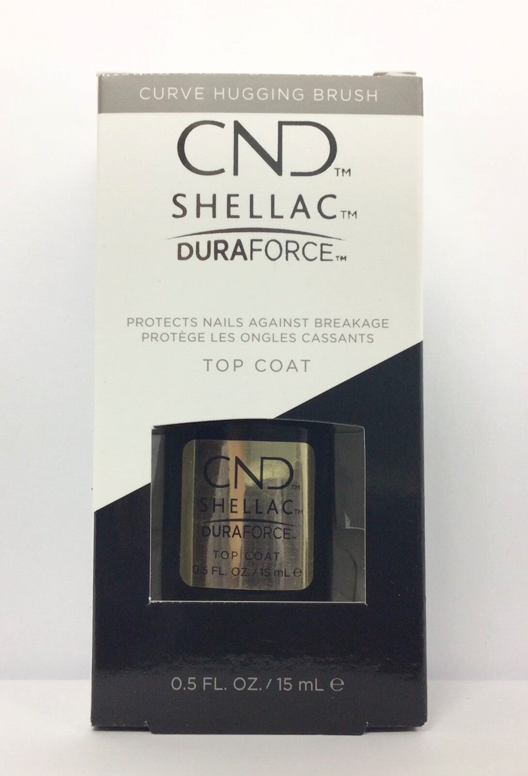 CND Shellac Gel Nail Polish Kit Large Base & Duraforce Top Coat 0.5oz