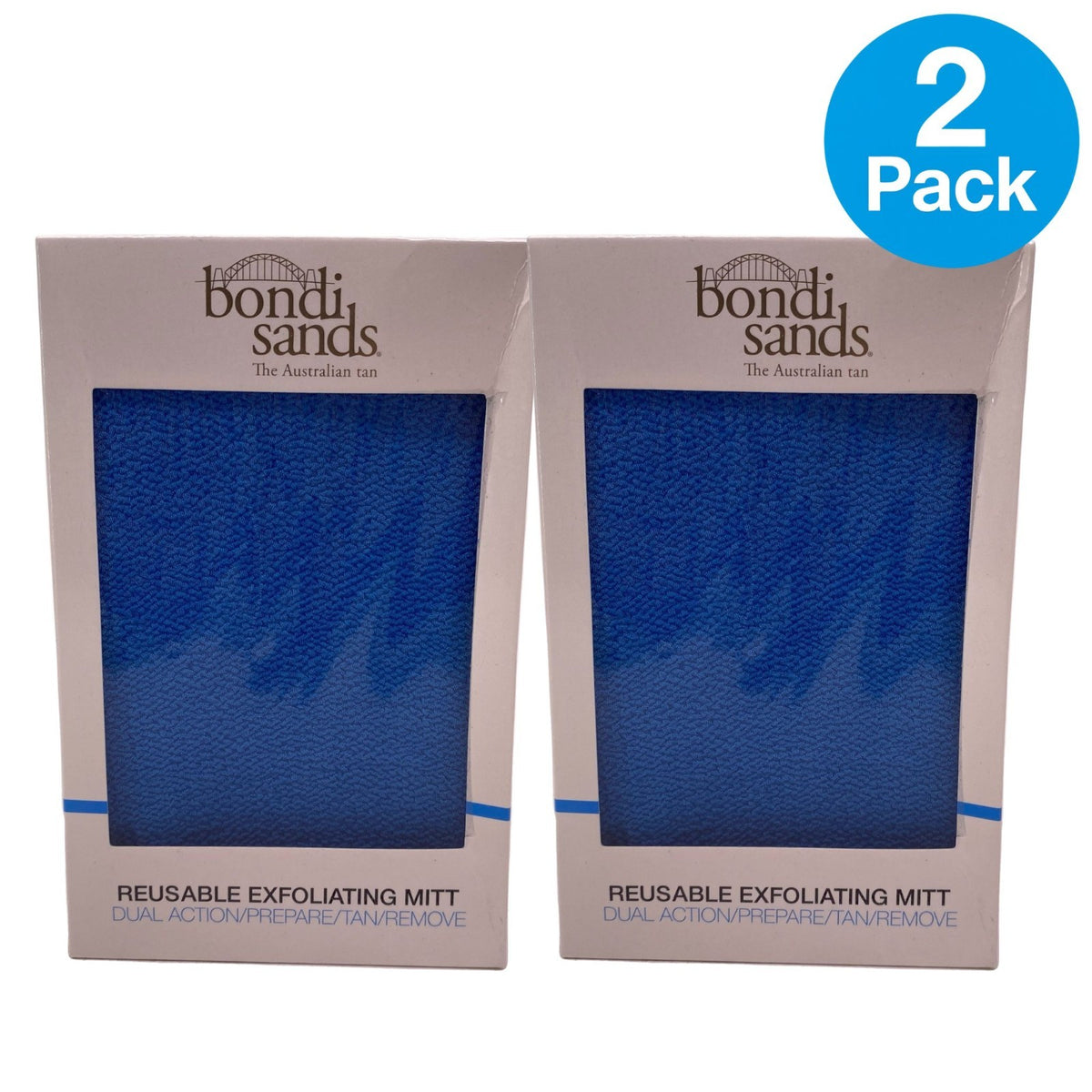 Reusable Exfoliating Mitt 2 Pack for Self-Tanning Preparation & Skin Care
