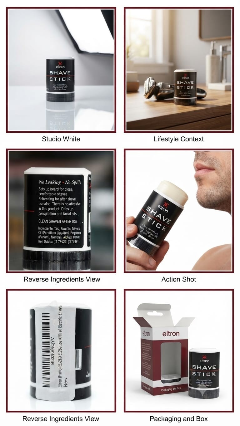 Electric Shave Stick for Men - Pre Shave Grooming Stick for Electric Razors